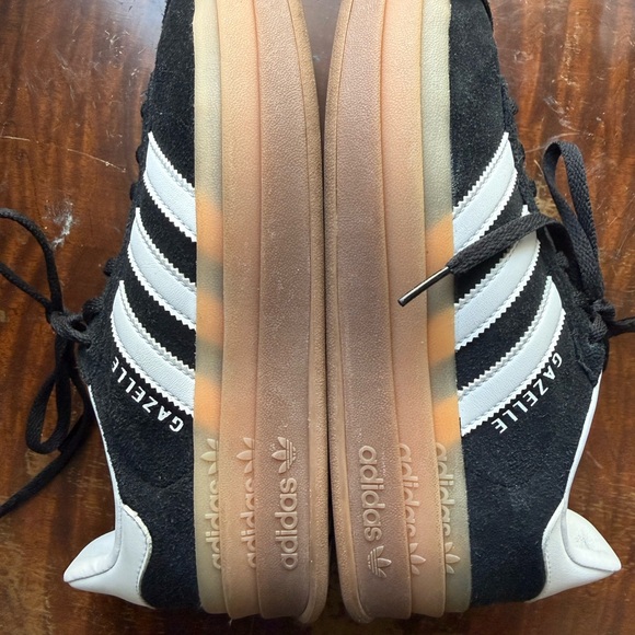 Adidas | Black & White Platform Gazelle - Picture 3 of 7